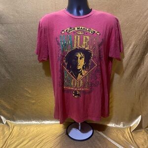 Bob Marley Wailers Red Graphic T-Shirt